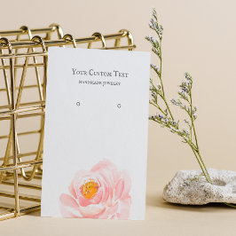 Pastel Roze Vloerjuwelen die Kaart vervaardigen Visitekaartje