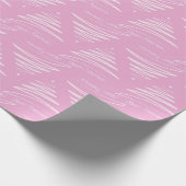 Pastel Roze Vrolijke Kerstboom Cadeaupapier (Hoek)