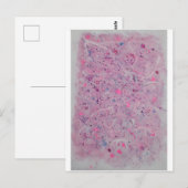 Pastel Roze Waterverf Abstract Briefkaart (Voorkant / Achterkant)