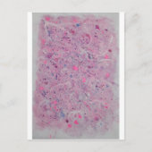 Pastel Roze Waterverf Abstract Briefkaart (Voorkant)