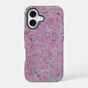 Pastel Roze Waterverf Abstract iPhone 16 Hoesje