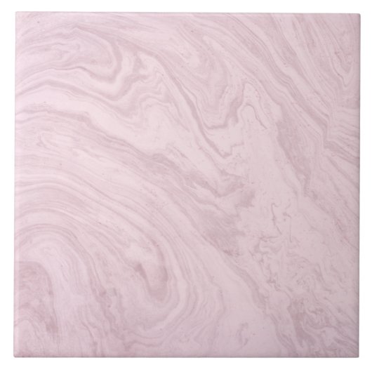 Pastel Roze Waterverf Abstract Patroon Tegeltje (Voorkant)