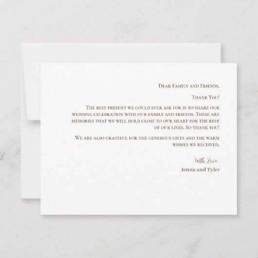 Pastel roze Waterverf bruiloft Hartelijk dank Bedankkaart