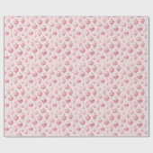 pastel roze Waterverf decoratiepatroon Cadeaupapier (Vlak)