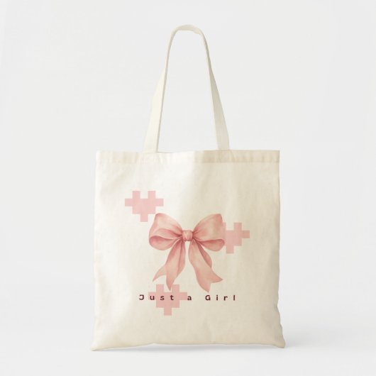 Pastel Roze Waterverf Strik Tas (Voorkant)