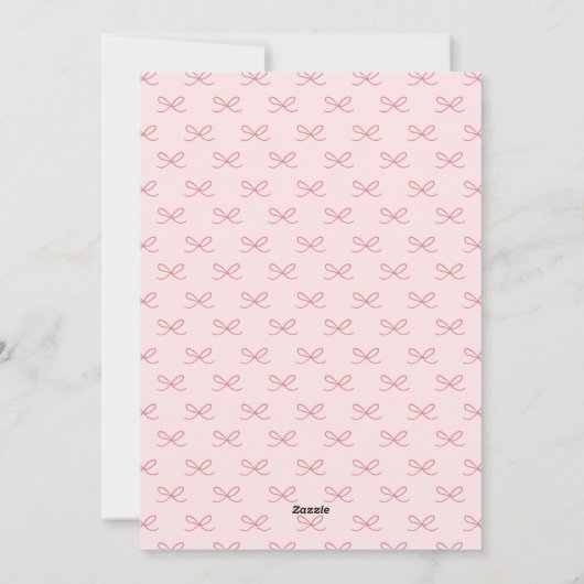 Pastel Roze Wavy Retro Foto Kerst Feestdagenkaart (Achterkant)