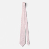 Pastel Roze & White Geometric Pattern Stropdas (Voorkant)