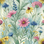 Pastel Roze Wijze Groene Wildflowers Boho Vibes Fleece Deken