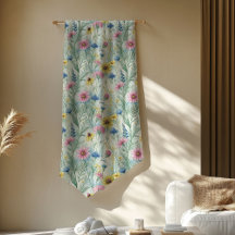 Pastel Roze Wijze Groene Wildflowers Boho Vibes