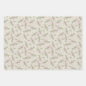 Pastel Roze Wilde Bloemknoppen Inpakpapier Vel (Voorkant 3)