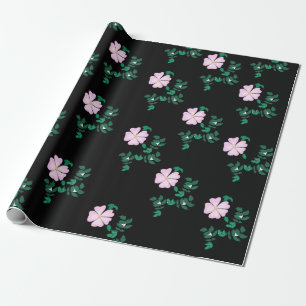Pastel roze Wilde Roos Cadeaupapier