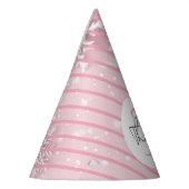 Pastel Roze Winter Wonderland Sneeuwvlok Feesthoedjes (Links)