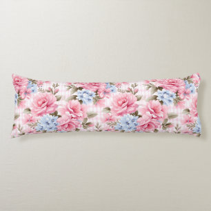  PASTEL ROZE WIT BLAUWE WATERVERF LICHAAMSKUSSEN