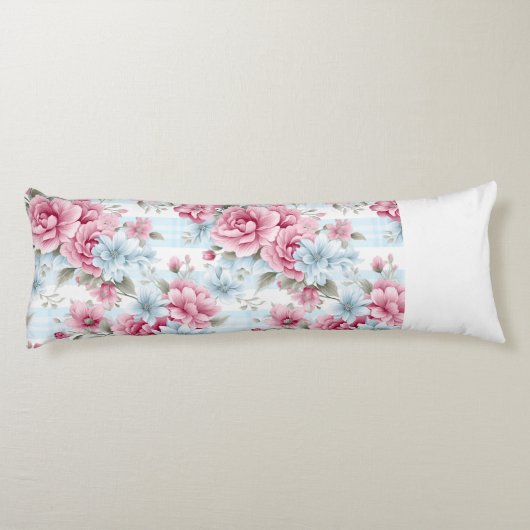  PASTEL ROZE WIT BLAUWE WATERVERF LICHAAMSKUSSEN (Achterkant)