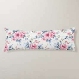 PASTEL ROZE WIT BLAUWE WATERVERF LICHAAMSKUSSEN