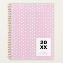 Pastel Roze Wit Stippen Personalized