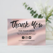 Pastel Roze Zijde Dank u voor de toevoeging van me (Staand voorkant)