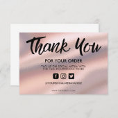 Pastel Roze Zijde Dank u voor de toevoeging van me (Voorkant / Achterkant)