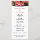 Pastel Roze Zwart Huwelijksprogramma Programmakaart (Voorkant)