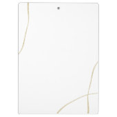 Pastel roze, zwarte en grijze Waterverf penseelstr Klembord (Achterkant)