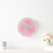 Pastel Roze Zwirl Ronde Klok (Huis)