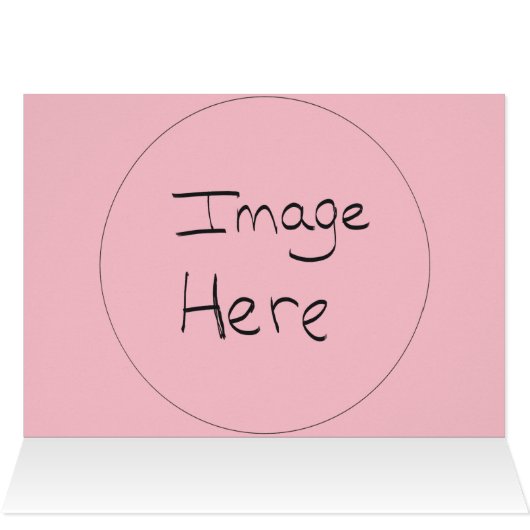 Pastel Rozen Monogram Huwelijk Dank u FOTO (Binnen Horizontaal (Boven))