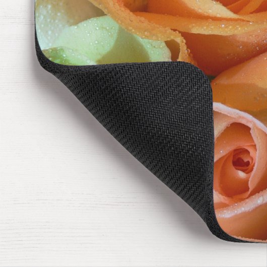 Pastel Rozen-Mousepad Muismat (Hoek)