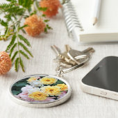 Pastel-Rozen Sleutelhanger (Zijkant)