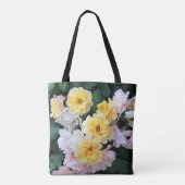 Pastel-Rozen Tote Bag (Achterkant)