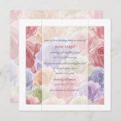 Pastel Rozen Uitnodiging (Voorkant / Achterkant)