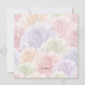 Pastel Rozen Uitnodiging (Achterkant)