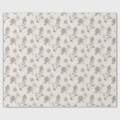 Pastel rozenpatroon cadeaupapier (Vlak)