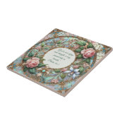 Pastel Rozentuin Aanpasbare Bijbelverzen Tegeltje (Zijkant)