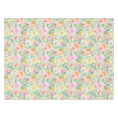 Pastel rozentuin tafelkleed (Voorkant (Horizontaal))