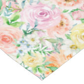 Pastel rozentuin tafelkleed (Gekanteld)