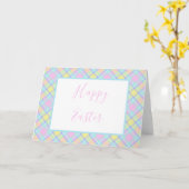 Pastel ruit kaart (Gele Bloem)