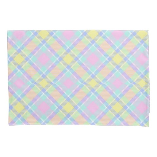 Pastel ruit kussensloop (Voorkant)