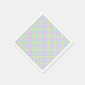Pastel ruitjespatroon servet (Hoek)