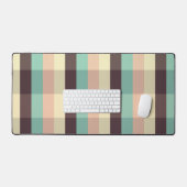 Pastel ruitpatroon in horizontale strepen bureaumat (Keyboard & Muis)