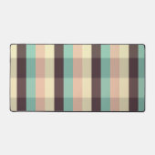 Pastel ruitpatroon in horizontale strepen bureaumat (Voorkant)