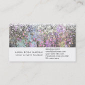 *~* Pastel Rustic Aged Wood Shabby  Visitekaartje (Achterkant)