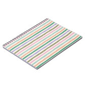Pastel Rustic Striped Notitieboek (Linkerzijde)