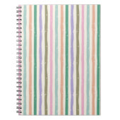 Pastel Rustic Striped Notitieboek (Voorkant)