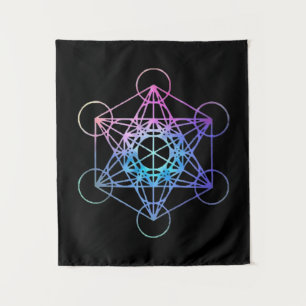 Pastel Sacred Geometry Pattern Wandkleed