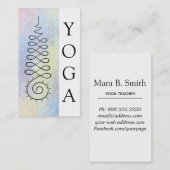 *~* Pastel Sacred Geometry Verlichtingspad Yoga Visitekaartje (Voorkant / Achterkant)