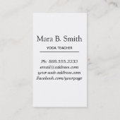 *~* Pastel Sacred Geometry Verlichtingspad Yoga Visitekaartje (Achterkant)