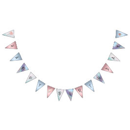 Pastel Safari Animals gepersonaliseerde Birthday P Vlaggetjes