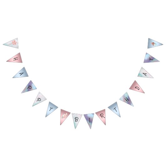 Pastel Safari Animals gepersonaliseerde Birthday P Vlaggetjes (Alle)