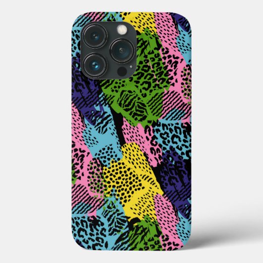 Pastel Safari Dierenprint Case-Mate iPhone Case (Achterkant)
