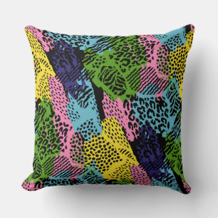 Pastel Safari Dierprint Kussen